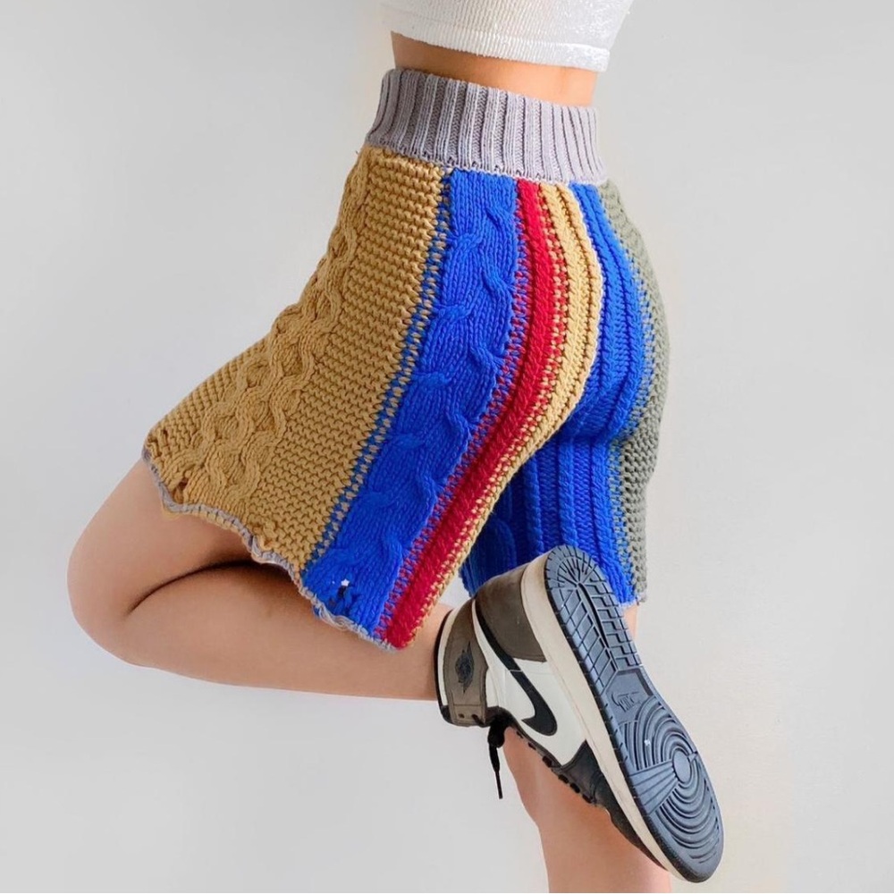 Free People Multicolor Knit Shorts